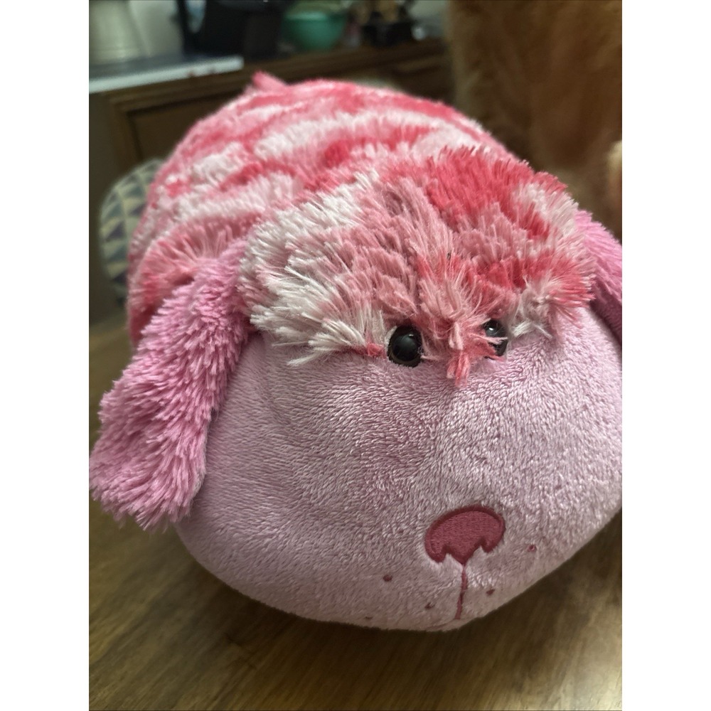 PILLOW PETS GLOW‎ PETS JUMBO SIZE 18" PINK CAMO DOG LED LIGHTS PLUSH NIGHTLIGHT